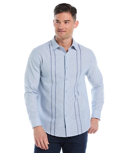 Cubavera Men's Embroidered Long Sleeve Button Down Shirt