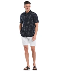 Cubavera Men's Embroidered Short Sleeve Button Down Shirt