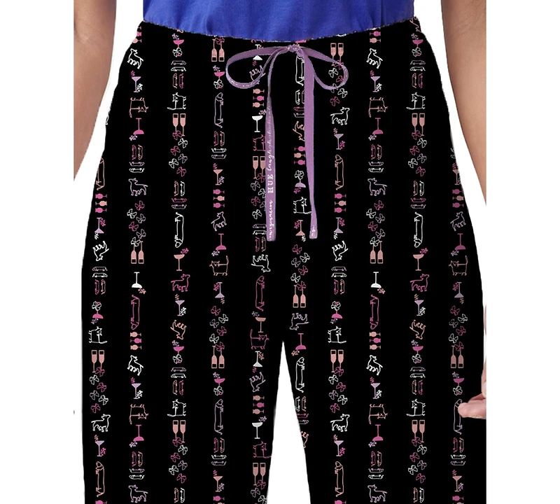 Hue Women's Line Em Up Printed Capri Pajama Pants
