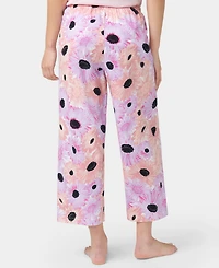 Hue Women's Daisy Delight Printed Capri Pajama Pants