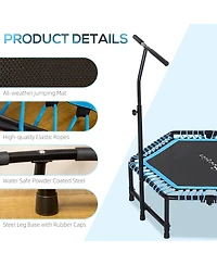 Soozier 48" Foldable Trampoline Outdoor Bungee Exercise Fitness Jumper