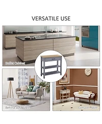 Homcom Modern Style Console Table Sofa Side Desk with Drawer for Entryway,