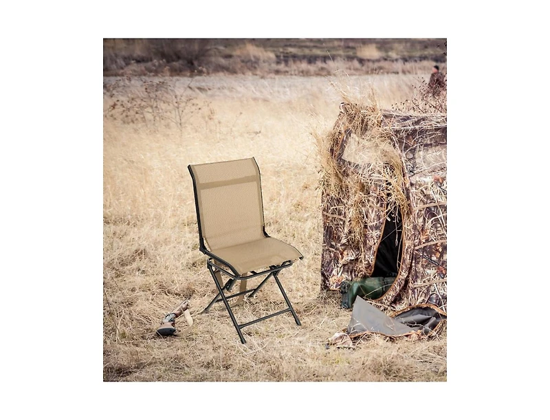 Akiudex all weather outdoor foldable 360 degree swivel chair with iron frame