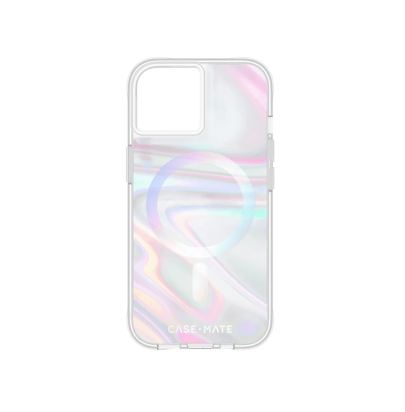 Case-Mate Soap Bubble MagSafe Case for Apple iPhone 15 / iPhone 14 / iPhone 13-Multi-Color