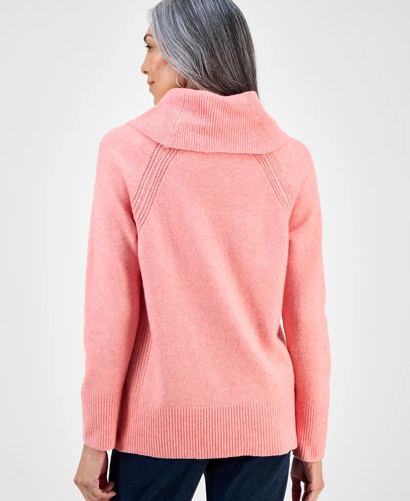 Style & Co Women's Cowl-Neck Tunic Sweater, Macy's Exclusive