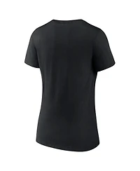 Fanatics Women's Black Vegas Golden Knights Confidential Program V-Neck T-Shirt