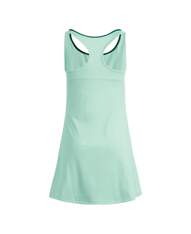 Adidas Women's Green Miami Hurricanes Spring Fling Active Racerback Skort Dress