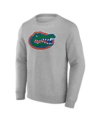Fanatics Men's Gray Florida Gators Applique Fleece Pullover Sweatshirt