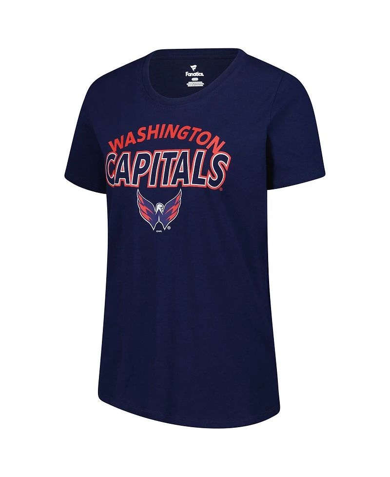 Fanatics Women's Navy Washington Capitals Risk T-Shirt