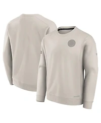 Fanatics Men's Cream Boston Bruins Authentic Pro Road Fleece Pullover Sweatshirt