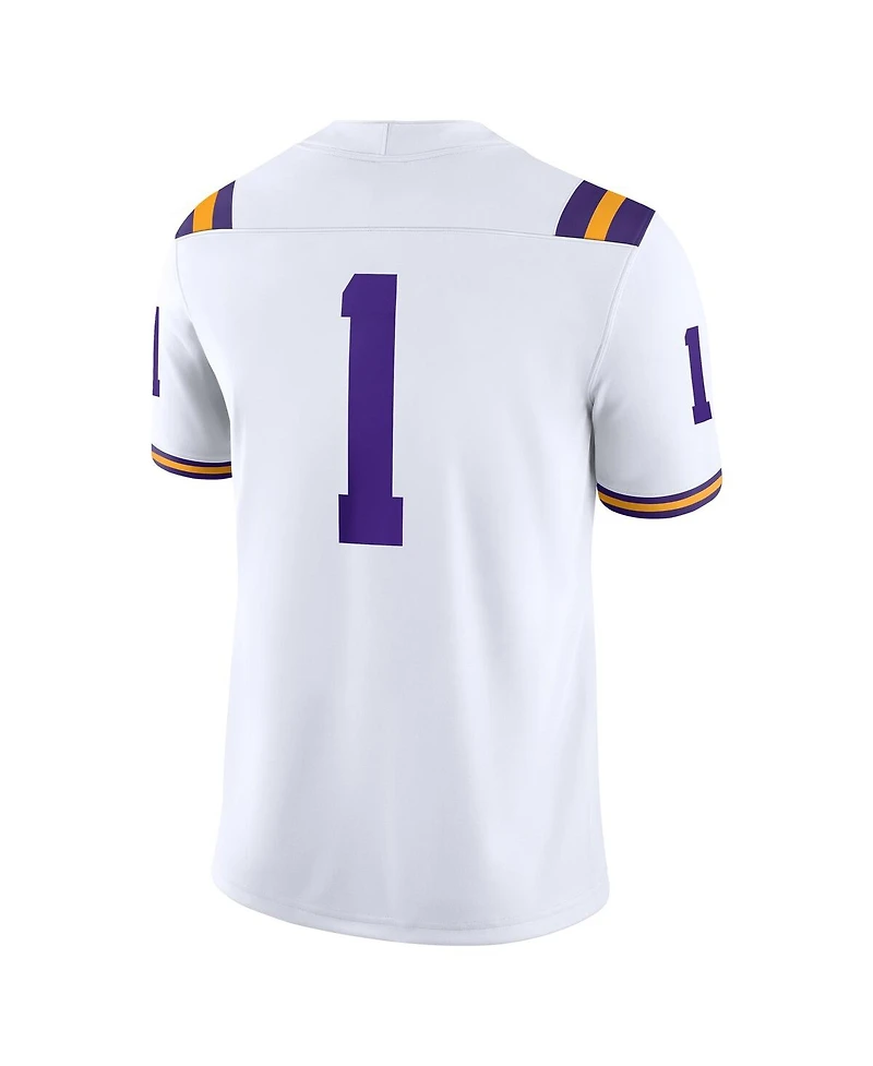 Nike Men's 1 White Lsu Tigers Game Jersey