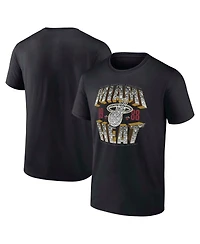 Fanatics Men's Black Miami Heat Quick Strides T-Shirt
