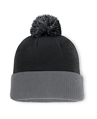 Fanatics Men's Black San Jose Sharks Cuffed with Pom Knit Hat