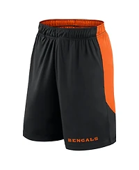 Fanatics Men's Black/Orange Cincinnati Bengals Launch Shorts