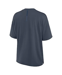 Fanatics Women's Blue Chicago Cubs Oversized Elements Raw Edge Future Ground T-Shirt
