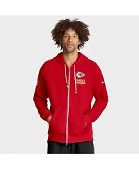 Nike Men's Red Kansas City Chiefs Sideline Utility Player Performance Full-Zip Hoodie