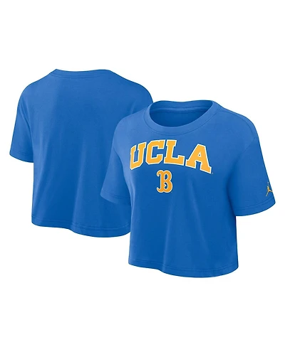 Jordan Women's Blue Ucla Bruins Athletic Prep Arch Cropped Performance T-Shirt