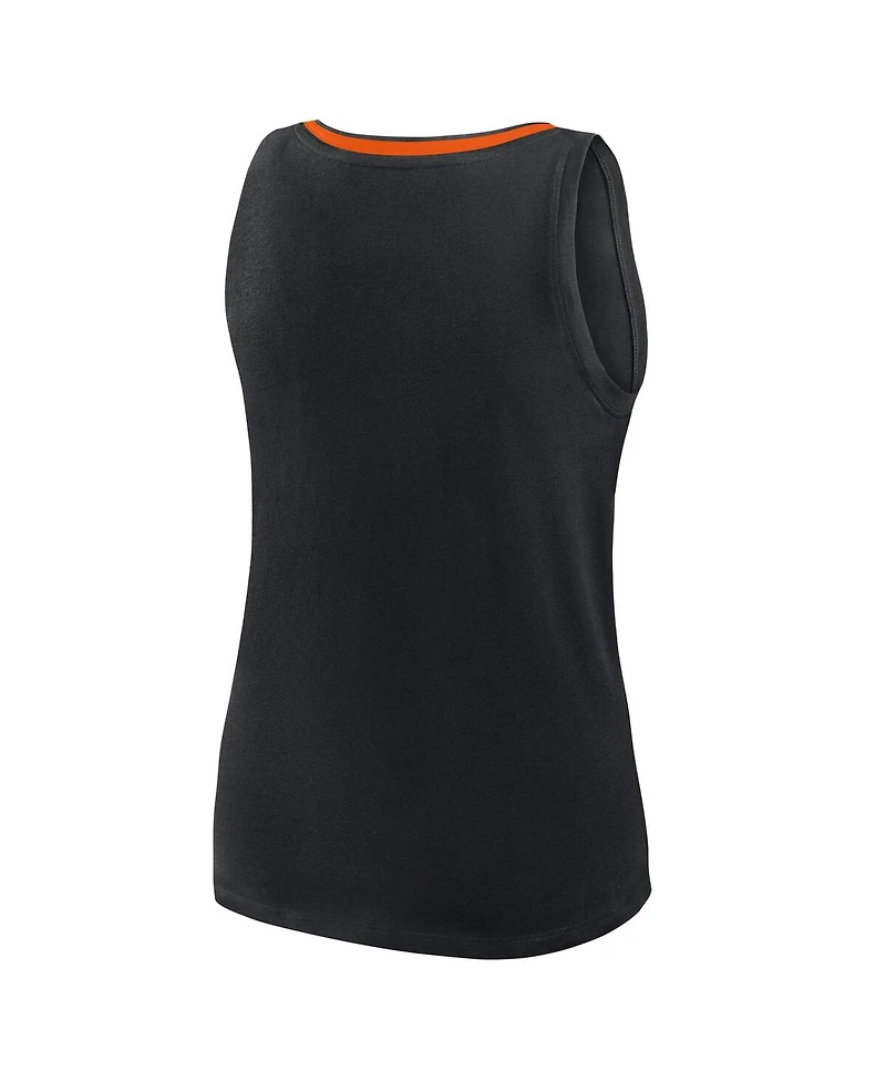 Logo Athletic Women's Black Cincinnati Bengals Stellar Win V-Neck Tank Top