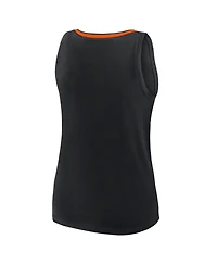 Logo Athletic Women's Black Cincinnati Bengals Stellar Win V-Neck Tank Top