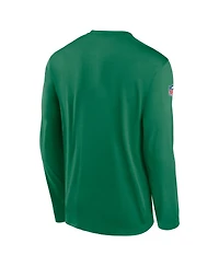 Nike Men's Kelly Green Philadelphia Eagles Legend Small Logo Performance Long Sleeve T-Shirt