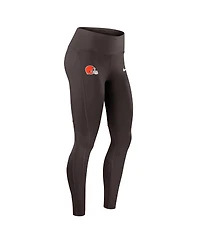 Nike Women's Brown Cleveland Browns Primetime Epic Fast Performance Leggings