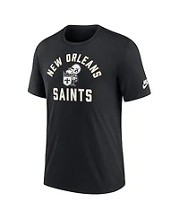 Nike Men's Black New Orleans Saints Favorable Timeline Tri-Blend T-Shirt