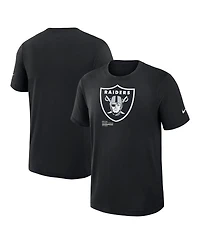 Nike Men's Black Las Vegas Raiders Left End Run Slub Performance T-Shirt