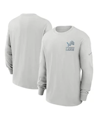 Nike Men's Gray Detroit Lions Essential Heavy Max90 Long Sleeve T-Shirt