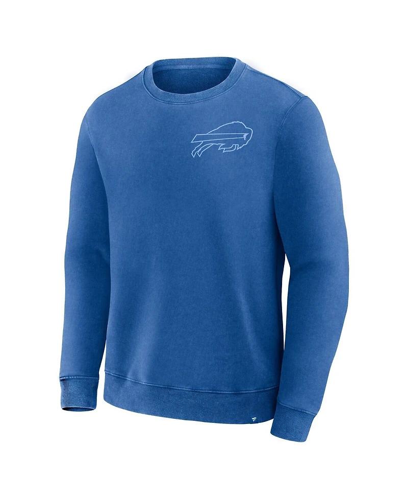Fanatics Men's Royal Buffalo Bills Deep Route Pullover Sweatshirt
