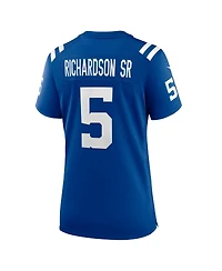 Nike Women's Anthony Richardson Sr. Royal Indianapolis Colts Team Game Jersey
