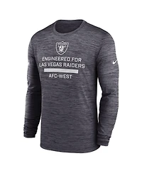 Nike Men's Las Vegas Raiders Sideline Velocity Performance Long Sleeve T-Shirt