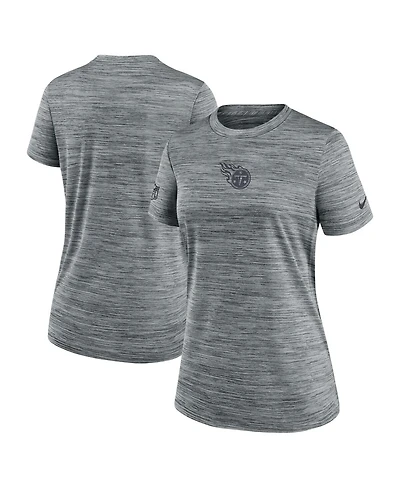 Nike Women's Gray Tennessee Titans Sideline Velocity Performance T-Shirt
