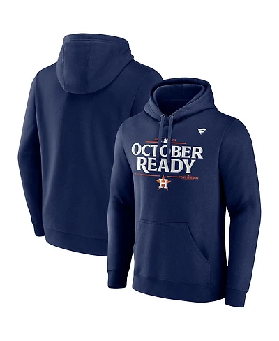 Fanatics Men's Navy Houston Astros 2024 Mlb Postseason Locker Room Pullover Hoodie