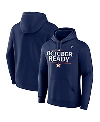 Fanatics Men's Navy Houston Astros 2024 Mlb Postseason Locker Room Pullover Hoodie