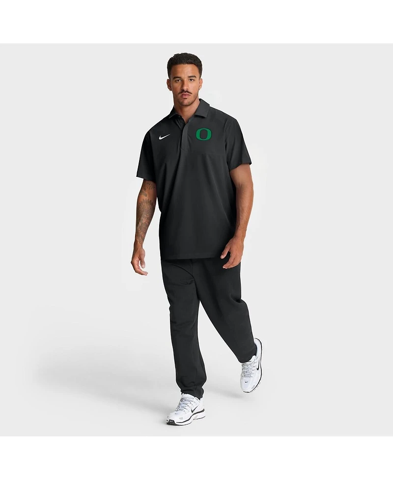 Nike Men's Black Oregon Ducks 2025 Coaches Sideline Polo Shirt
