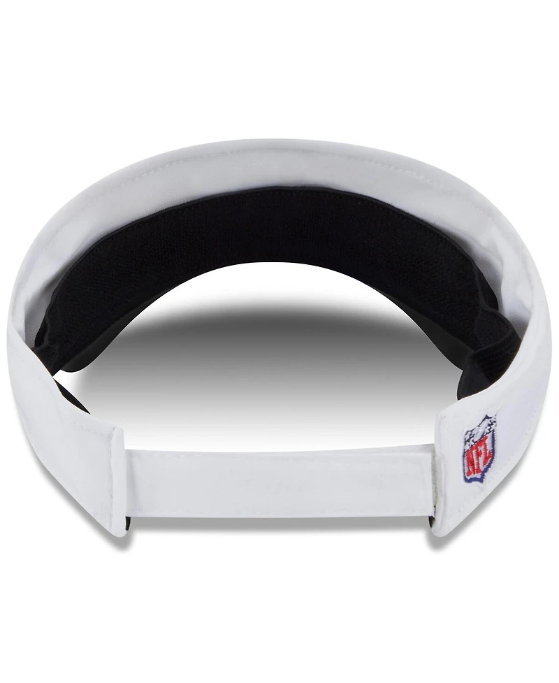 New Era Men's White/Black Jacksonville Jaguars 2025 Nfl Training Camp Adjustable Visor Hat