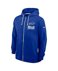 Nike Men's Royal Buffalo Bills Sideline Utility Player Performance Full-Zip Hoodie