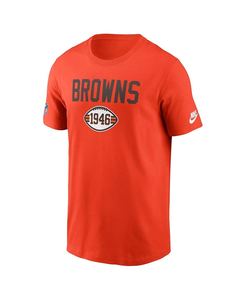Nike Men's Orange Cleveland Browns Alt Pack Onside Conversion Performance T-Shirt