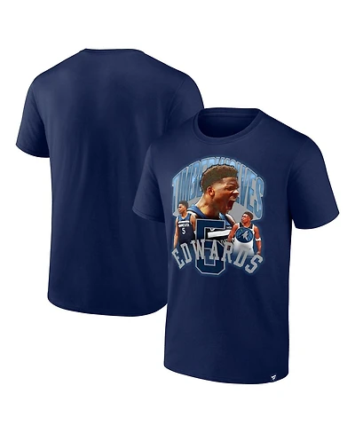 Fanatics Men's Anthony Edwards Navy Minnesota Timberwolves Notorious 4.0 T-Shirt