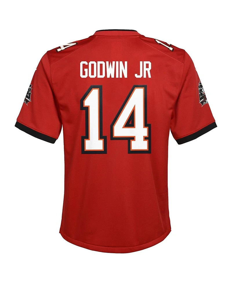 Nike Big Boys and Girls Chris Godwin Jr. Red Tampa Bay Buccaneers Game Jersey