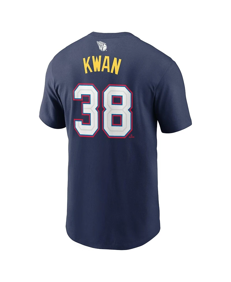 Nike Men's Steven Kwan Navy American League 2025 All-Star Edition Name Number T-Shirt