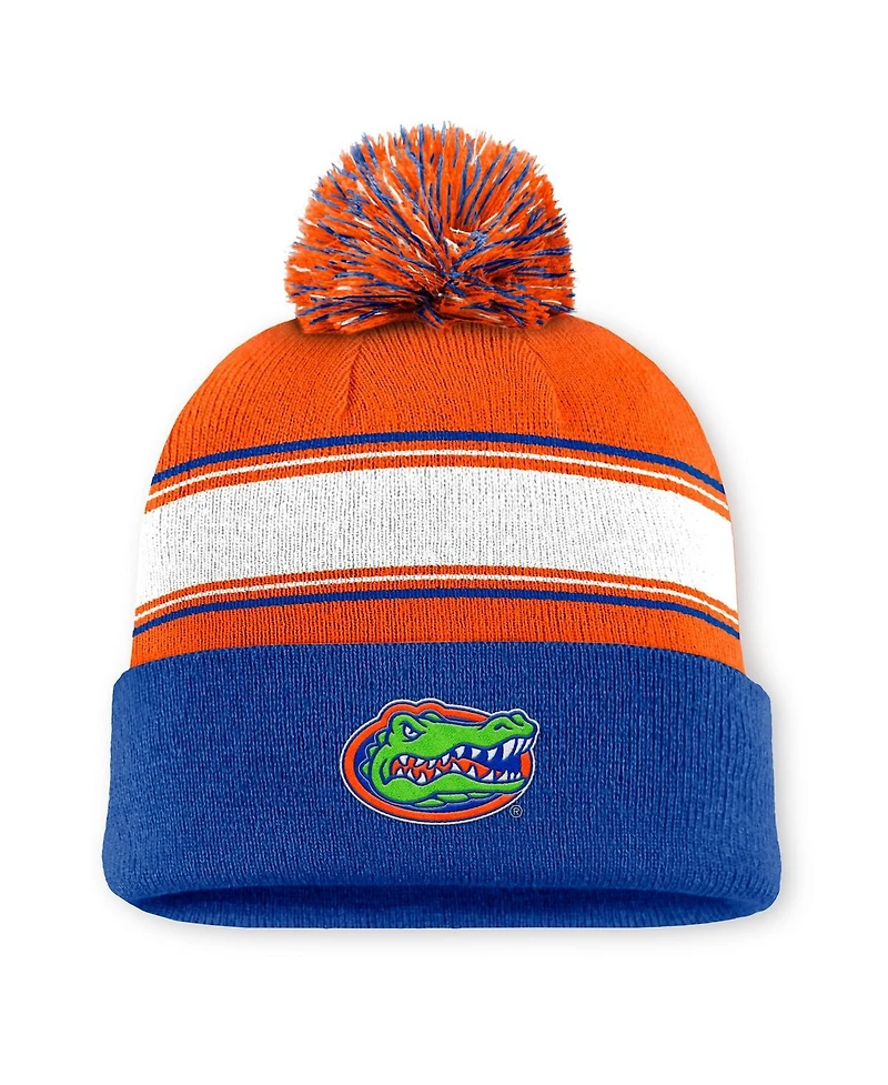 Top of the World Men's Orange/Royal Florida Gators Ambient Cuffed with Pom Knit Hat