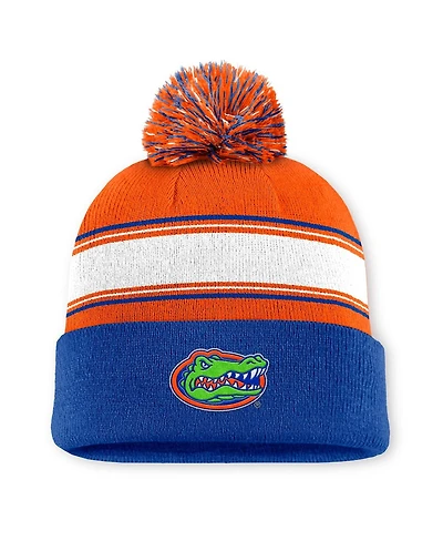 Top of the World Men's Orange/Royal Florida Gators Ambient Cuffed with Pom Knit Hat
