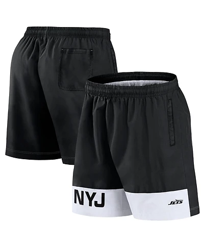 Fanatics Men's Black New York Jets Elements Shorts
