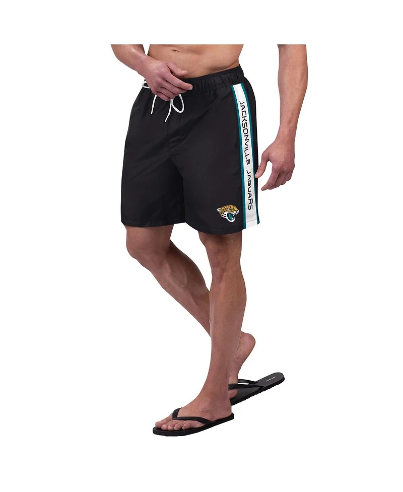 G-iii Sports by Carl Banks Men's Black Jacksonville Jaguars Streamline Volley Swim Shorts