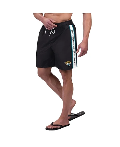 G-iii Sports by Carl Banks Men's Black Jacksonville Jaguars Streamline Volley Swim Shorts
