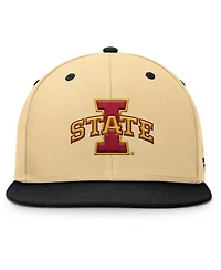 Fanatics Men's Khaki/Black Iowa State Cyclones Balance Fitted Hat
