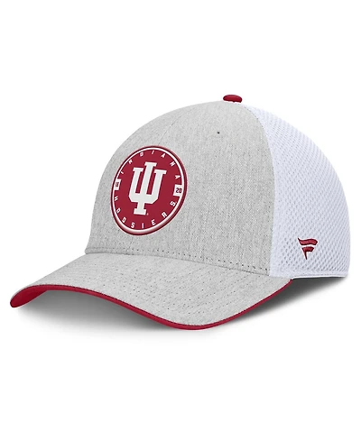 Fanatics Men's Heather Gray/White Indiana Hoosiers Trigger Flex Hat