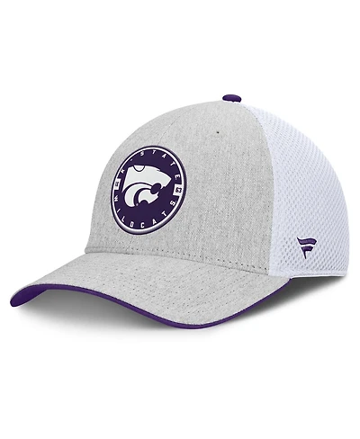 Fanatics Men's Heather Gray/White Kansas State Wildcats Trigger Flex Hat