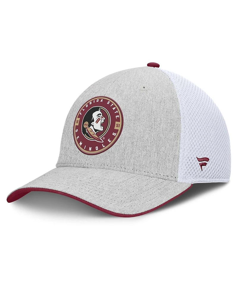 Fanatics Men's Heather Gray/White Florida State Seminoles Trigger Flex Hat